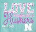 Carribean Love Floral Nebraska Huskers Tee - AT-94032