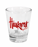 Huskers Script Shot Glass Nebraska Cornhuskers, Nebraska  Kitchen & Glassware, Huskers  Kitchen & Glassware, Nebraska Huskers Script Shot Glass, Huskers Huskers Script Shot Glass