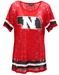 Ladies Husker State Lace Jersey Top - AT-94866