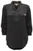 Nebraska Button Tunic Top - Black - AP-91225