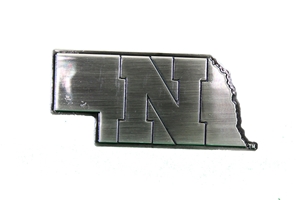 Nebraska N Metal Car Emblem Nebraska Cornhuskers, Nebraska Vehicle, Huskers Vehicle, Nebraska Nebraska N Metal Car Emblem, Huskers Nebraska N Metal Car Emblem
