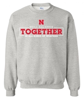 Official Well All Stick Together N All Kinds Of Weather Fundraiser Sweat Nebraska Cornhuskers, Nebraska  Mens Sweatshirts, Huskers  Mens Sweatshirts, Nebraska  Crew, Huskers  Crew, Nebraska  Mens, Huskers  Mens, Nebraska  Ladies Sweatshirts, Huskers  Ladies Sweatshirts, Nebraska Well All Stick Together N All Kinds Of Weather Fundraiser Sweat, Huskers Well All Stick Together N All Kinds Of Weather Fundraiser Sweat