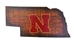 State Outlie Husker Logo Wooden Wall-Sign - FP-A2002