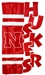 Huskers Sculpted House Flag - FW-66523