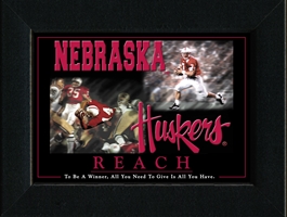Reach Framed Nebraska Cornhuskers, Reach Framed