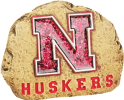 Huskers Glitter Stone Nebraska Cornhuskers, Hannas Handiworks Collegiate Glitter Stone