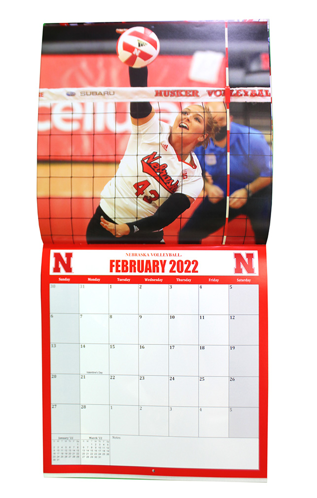 Husker Volleyball Schedule 2022 2022 Nebraska Volleyball Wall Calendar Buss