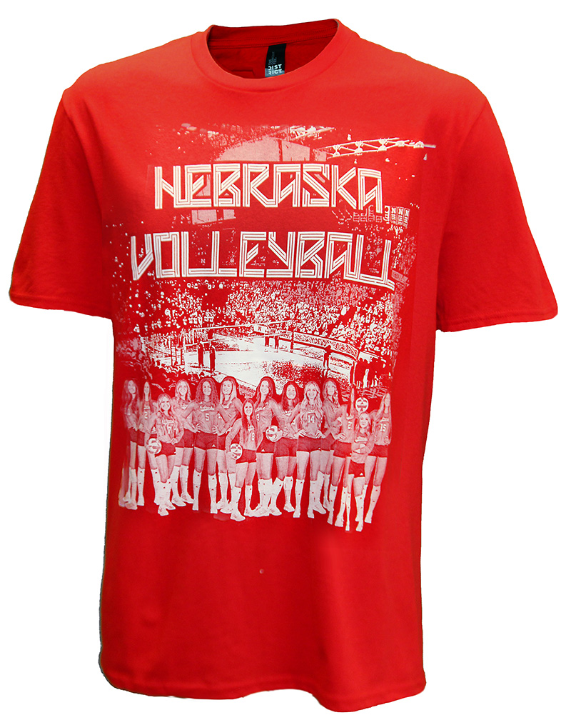 2023 Red SS Nebraska Volleyball Team NIL Tee