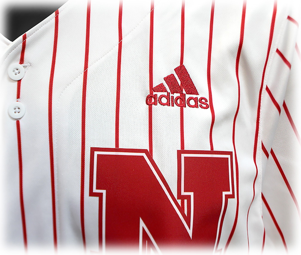 Nebraska Cornhuskers adidas Practice Jersey - Baseball Men's Red/White New  M - Locker Room Direct