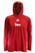 Adidas 2021 Official Huskers Sideline Hooded Training LS Tee - Red - AT-E4049