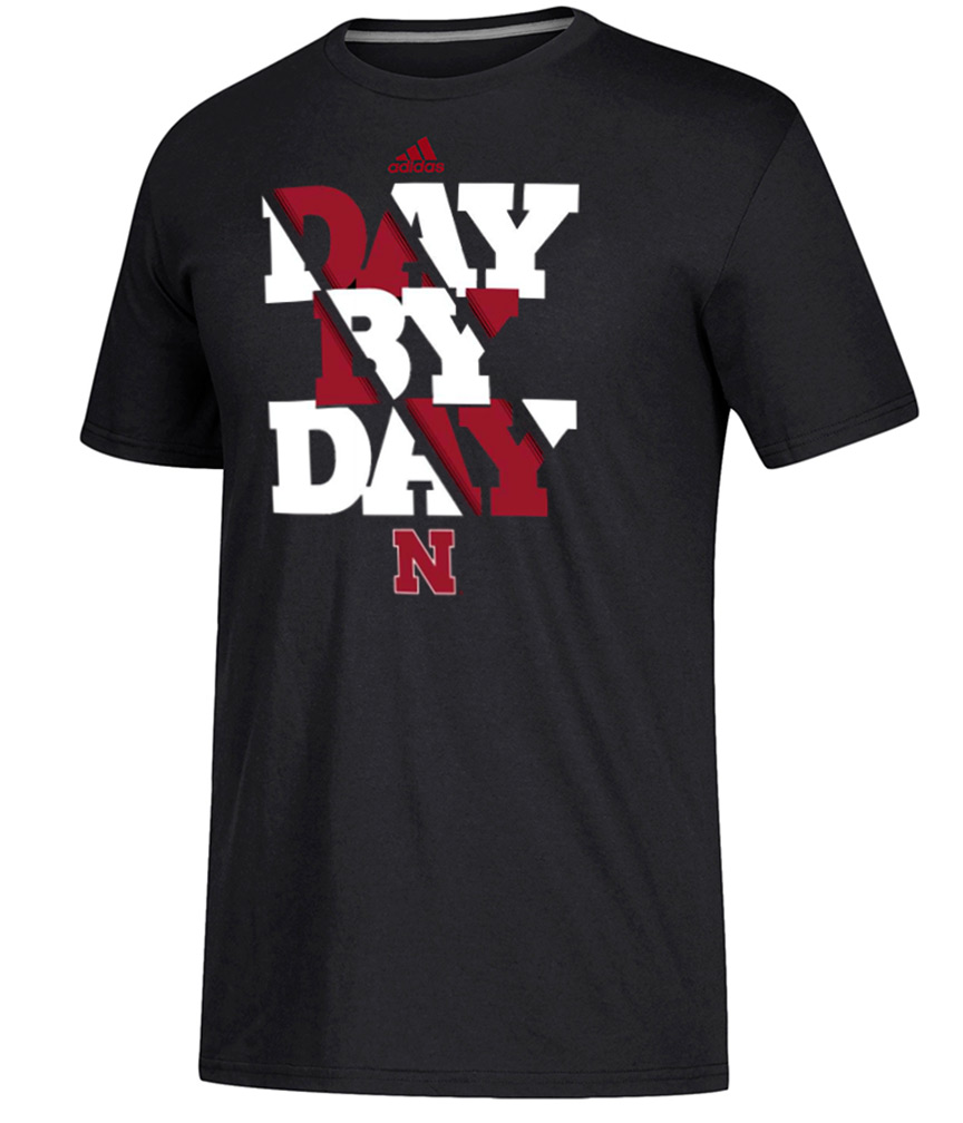 Adidas Day By Day Nebraska Football Tee