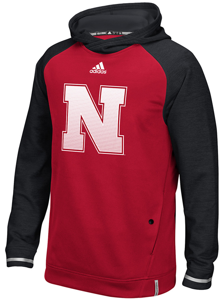 Adidas Husker Player Sideline Red Hoody