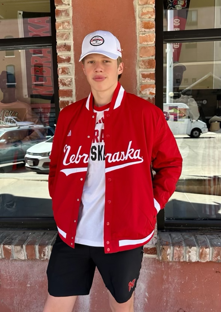 Adidas Red Nebraska Baseball Full Button Coaches Jacket