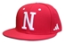 Adidas Nebraska Baseball Performance Fitted Lid - HT-G7131