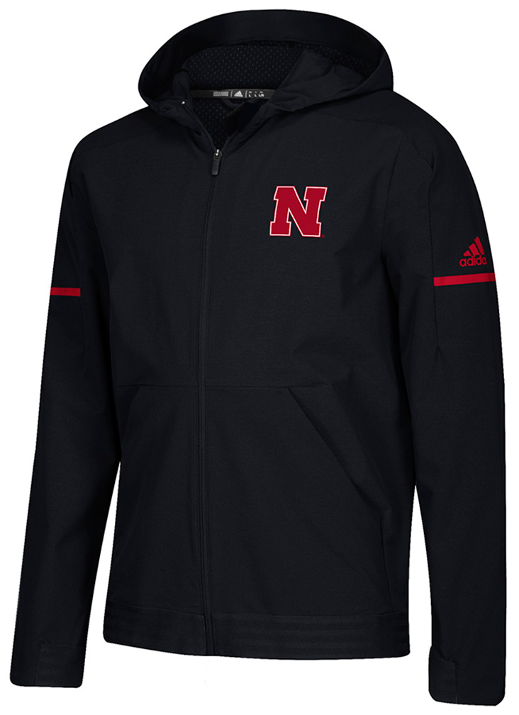 Adidas Nebraska Full Zip Squad Jacket