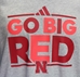 Adidas Nebraska Go Big Double Red Tee - AT-G1324