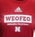 Adidas Womens Nebraska With Each Other For Each Other Volleyball LS Tee - AT-F7099