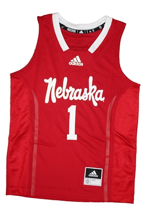 juicio precedente astronomía Adidas Youth Red Nebraska Number 1 Basketball Jersey