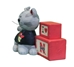 Cat with "Luv N Huskers" Blocks - OD-51123