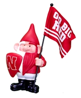 Go Big Red Flag Bearer Gnome Nebraska Cornhuskers, Nebraska  Patio, Lawn & Garden, Huskers  Patio, Lawn & Garden, Nebraska Go Big Red Flag Bearer Gnome, Huskers Go Big Red Flag Bearer Gnome