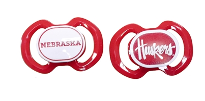 Husker Binky 2 Pack Nebraska Cornhuskers, Nebraska  Infant, Huskers  Infant, Nebraska Husker Binky 2 Pack, Huskers Husker Binky 2 Pack