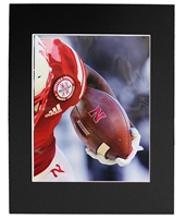 Husker Football Player Hold Matted Print Nebraska Cornhuskers, Nebraska  Prints & Posters, Huskers  Prints & Posters, Nebraska Husker Football Player Hold Matted Print, Huskers Husker Football Player Hold Matted Print