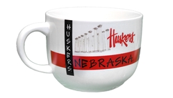 Huskers Campus Pillars Soup Mug Nebraska Cornhuskers, Nebraska  Kitchen & Glassware, Huskers  Kitchen & Glassware, Nebraska  Tailgating , Huskers  Tailgating , Nebraska Huskers Icon Soup Mug, Huskers Huskers Logo Soup Mug