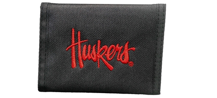 Huskers Embroidered Bi-Fold Nylon Wallet Nebraska Cornhuskers, Nebraska  Mens, Huskers  Mens, Nebraska  Ladies, Huskers  Ladies, Nebraska  Mens Accessories, Huskers  Mens Accessories, Nebraska  Ladies Accessories, Huskers  Ladies Accessories, Nebraska  Bags Purses & Wallets, Huskers  Bags Purses & Wallets, Nebraska Black Huskers Bi-Fold Nylon Wallet Jenkins, Huskers Black Huskers Bi-Fold Nylon Wallet Jenkins
