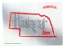 Huskers State Outline Glass Cutting Board - KG-A3070
