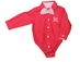 Infant Boys Nebraska LS Button Down Bowtie Bodysuit  - CH-F5455