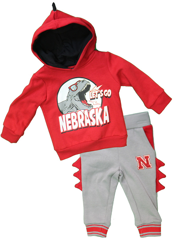 Infant Boys Nebraska Let's Go Dino Set