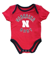 Infant Nebraska Baby  Creeper - Red Nebraska Cornhuskers, Nebraska  Infant , Huskers  Infant , Nebraska Infant Nebraska Baby  Creeper - Red, Huskers Infant Nebraska Baby  Creeper - Red