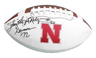 Johnny Rodgers Autographed Adidas Nebraska Football Nebraska Cornhuskers, Nebraska, Huskers, Nebraska Rodgers Autographed Football, Huskers Rodgers Autographed Football