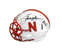 Johnny Rodgers Autographed Mini Helmet Nebraska Cornhuskers, Nebraska, Huskers, Nebraska Rodgers Autographed Mini Helmet, Huskers Rodgers Autographed Mini Helmet