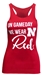 Ladies Gameday Wear Red Tank - AT-B6230