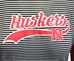 Ladies Striped Huskers Tailsweep 3/4 Sleeve Top - AT-G1368