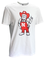 NEW HERBIE! Crimson N Cream Herbie Husker Tee  Nebraska Cornhuskers, Nebraska  Mens, Huskers  Mens, Nebraska  Ladies, Huskers  Ladies, Nebraska  Short Sleeve, Huskers  Short Sleeve, Nebraska  Mens T-Shirts, Huskers  Mens T-Shirts, Nebraska  Ladies T-Shirts, Huskers  Ladies T-Shirts, Nebraska White Herbie Husker Red And White Outline SS Tee, Huskers White Herbie Husker Red And White Outline SS Tee