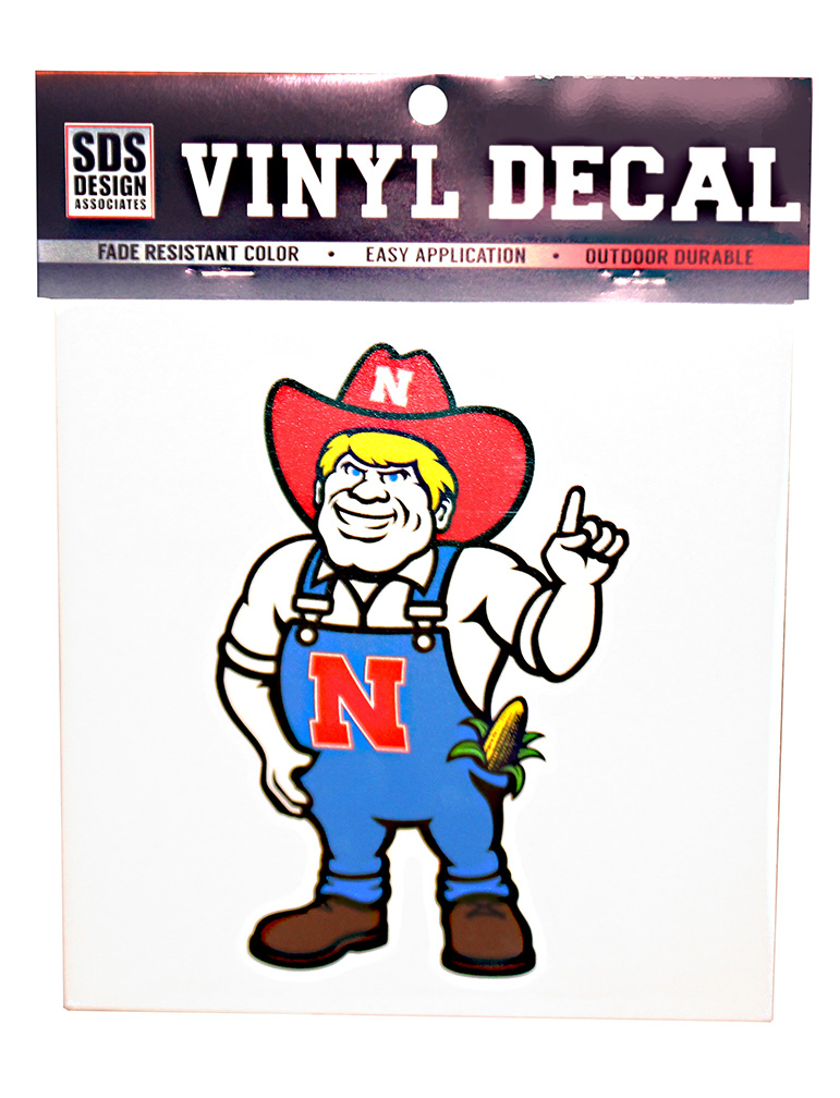 Nebraska 12 Inch Full Color Herbie Husker Vinyl Decal SDS