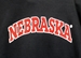 Nebraska Arch Hooded Sweatshirt - Black - AS-Y1012