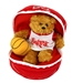 Nebraska Bear Zipper Basketball Toy - CH-B3774