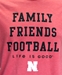 Nebraska Family Friends Football Tee - AT-E4105