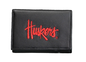 Nebraska Huskers Embroidered Leather Trifold Wallet Nebraska Cornhuskers, Nebraska  Bags Purses & Wallets, Huskers  Bags Purses & Wallets, Nebraska  Mens Accessories, Huskers  Mens Accessories, Nebraska  Mens, Huskers  Mens, Nebraska Nebraska N Embroidered Leather Trifold Wallet, Huskers Nebraska N Embroidered Leather Trifold Wallet