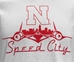 Nebraska Speed City Tee - White - AT-D5916