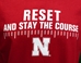 Nebraska Stay The Course Tee - AT-B6333