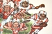 Pack of 1972 Cornhuskers Caricature Placemats - OK-F1022