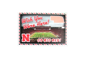 Wish You Were Here Huskers Postcard Rugged Sticker Nebraska Cornhuskers, Nebraska Stickers Decals & Magnets, Huskers Stickers Decals & Magnets, Nebraska Wish You Were Here Huskers Postcard Rugged Sticker SDS Designs, Huskers Wish You Were Here Huskers Postcard Rugged Sticker SDS Designs