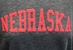 Womens Charcoal Nebraska Puff Print Campus Fleece Crop Sweatshirt - AS-G5482