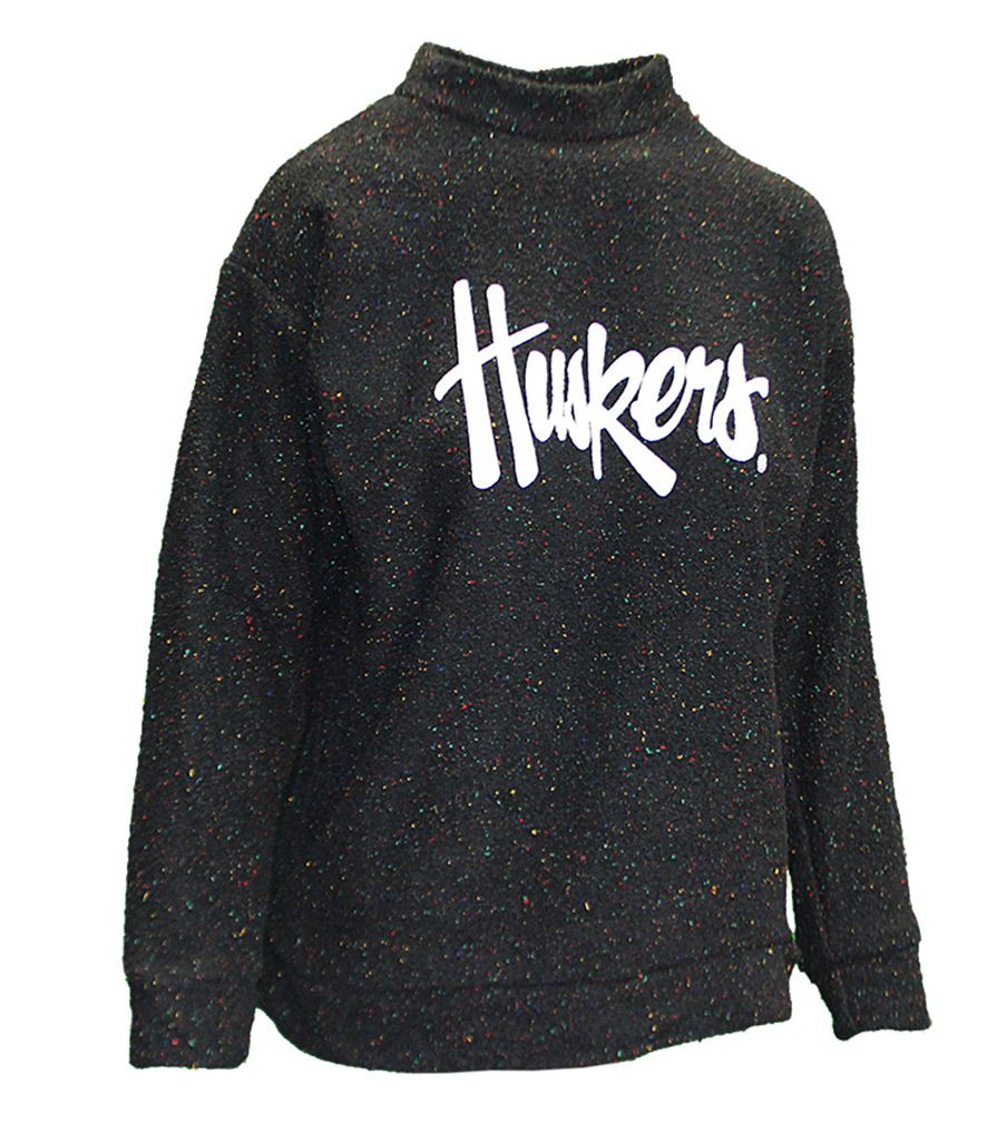 Womens Confetti Huskers Woolly Pullover