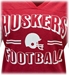 Womens Huskers Football Blue Blood Tee - AT-C5042