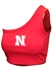 Womens Nebraska Ribbed One Shoulder Top - AT-G1374